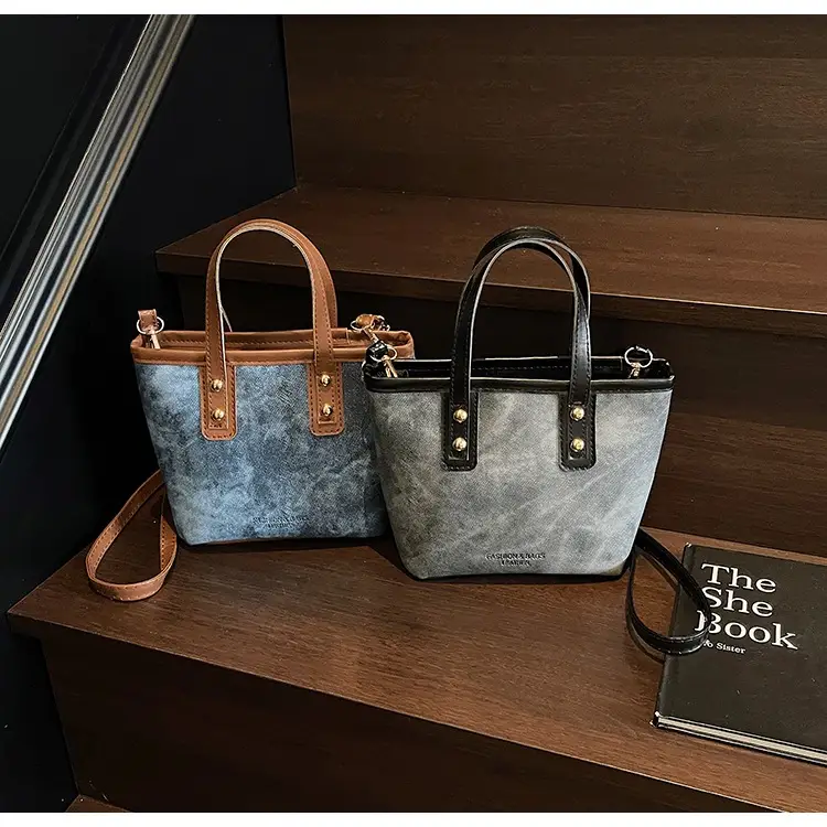 Retro Contrast Handbag Women 2025 Summer Texture — feature 26