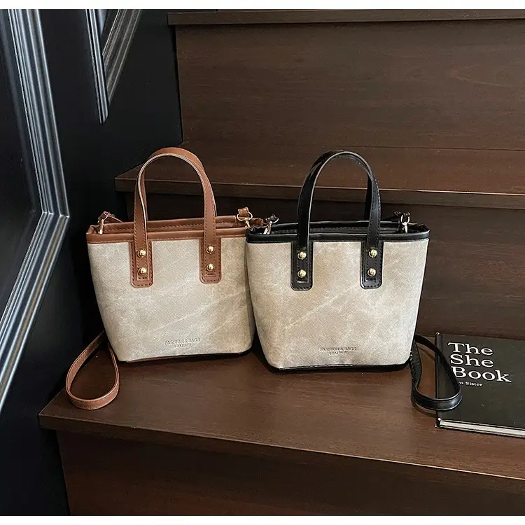 Retro Contrast Handbag Women 2025 Summer Texture — feature 27