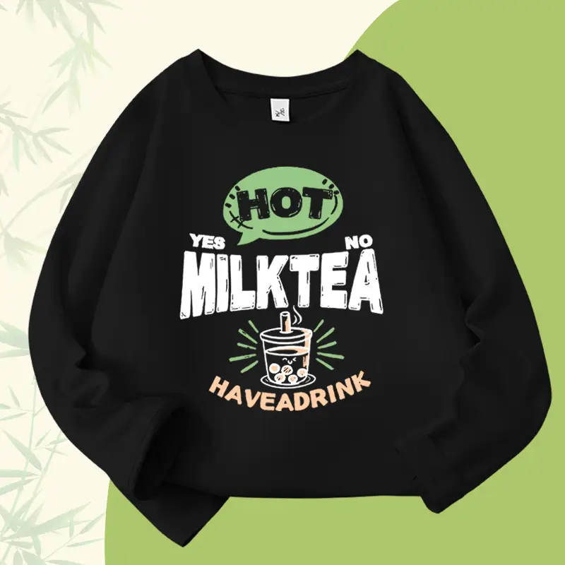 White Oversized Sweatshirt for Boys with Color Print - Image 5