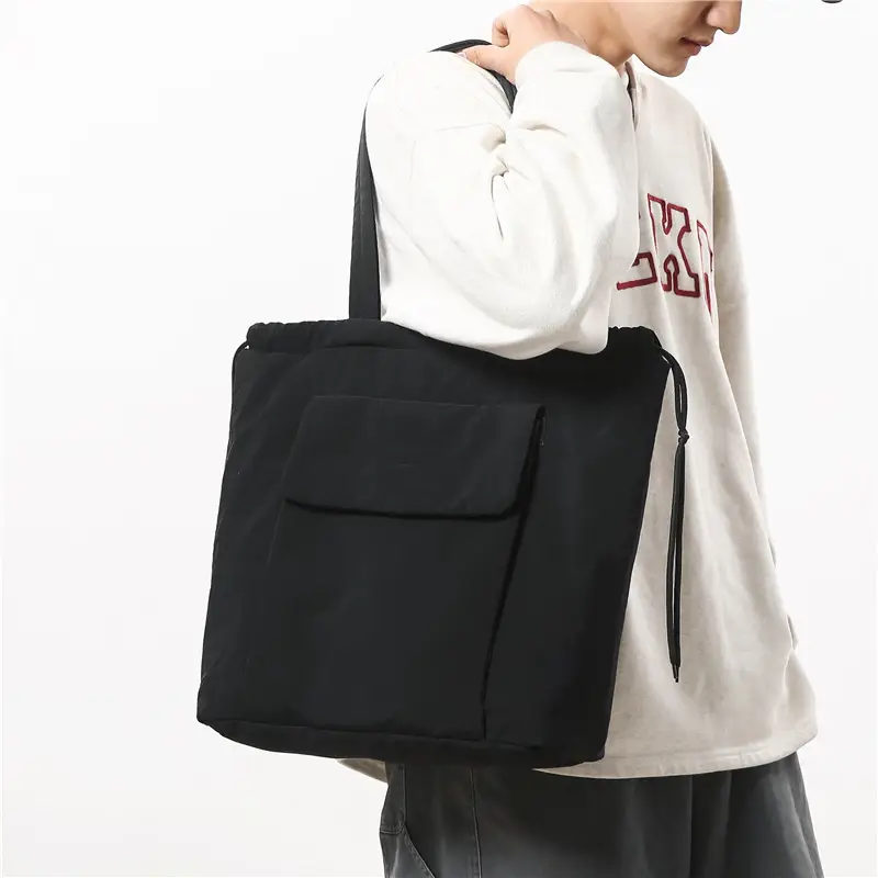Women's New Solid Color Shoulder Bag Korean Style Commuter Tote Bag - Image 7