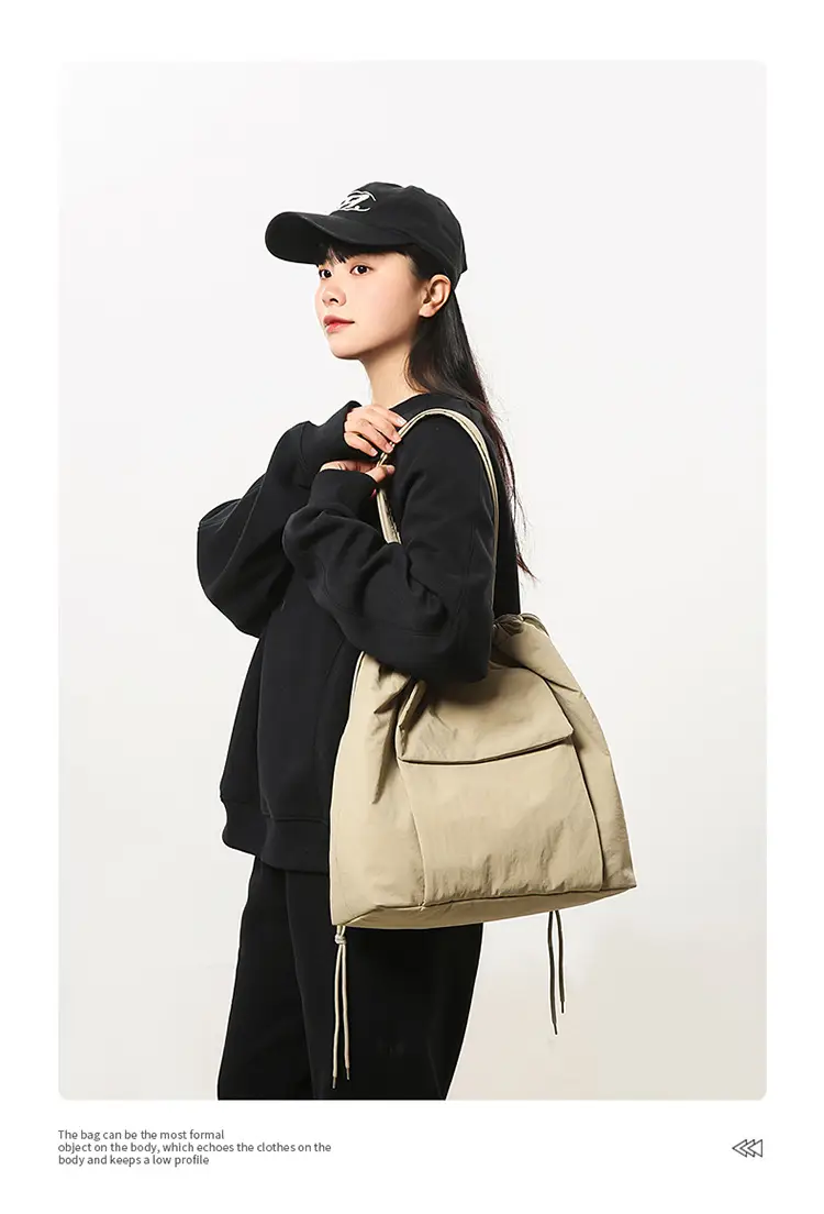 Women's New Solid Color Shoulder Bag Korean Style Commuter Tote Bag — feature 11