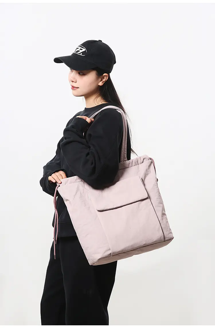 Women's New Solid Color Shoulder Bag Korean Style Commuter Tote Bag — feature 17