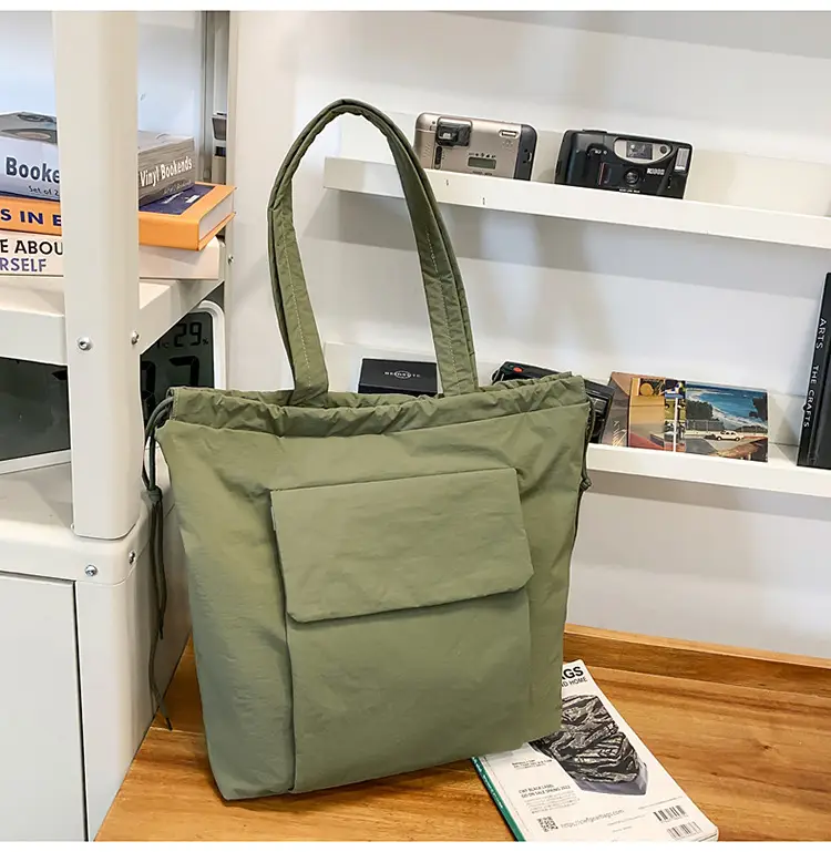Women's New Solid Color Shoulder Bag Korean Style Commuter Tote Bag — feature 19