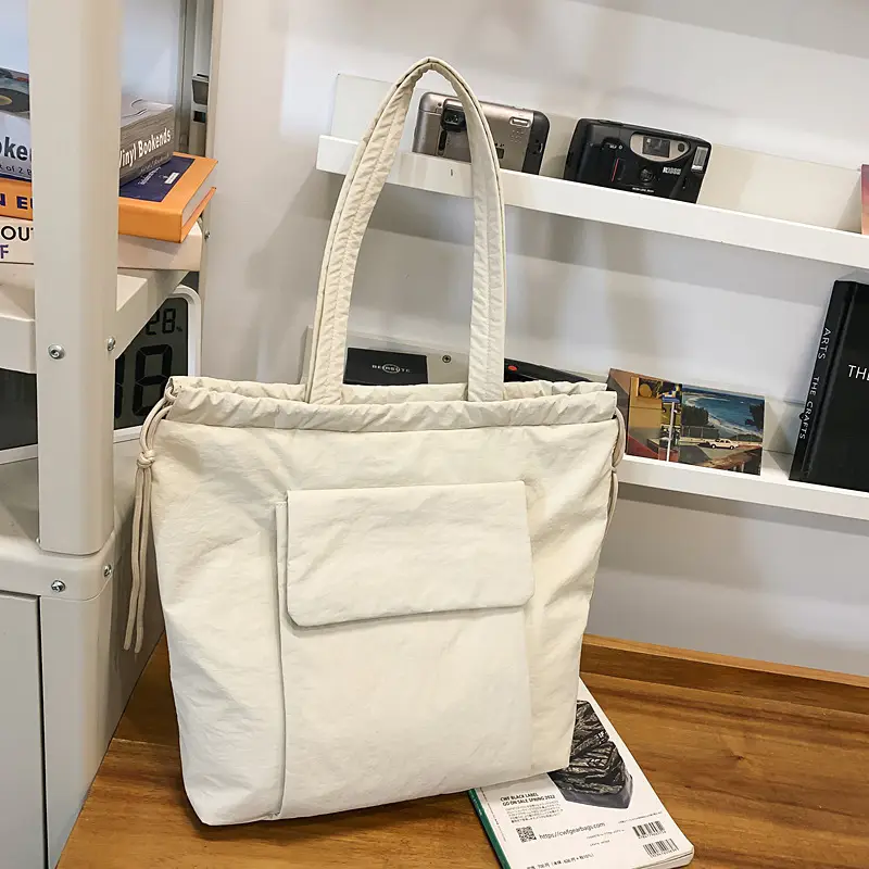Women's New Solid Color Shoulder Bag Korean Style Commuter Tote Bag - Image 3