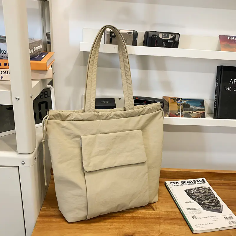 Women's New Solid Color Shoulder Bag Korean Style Commuter Tote Bag - Image 4