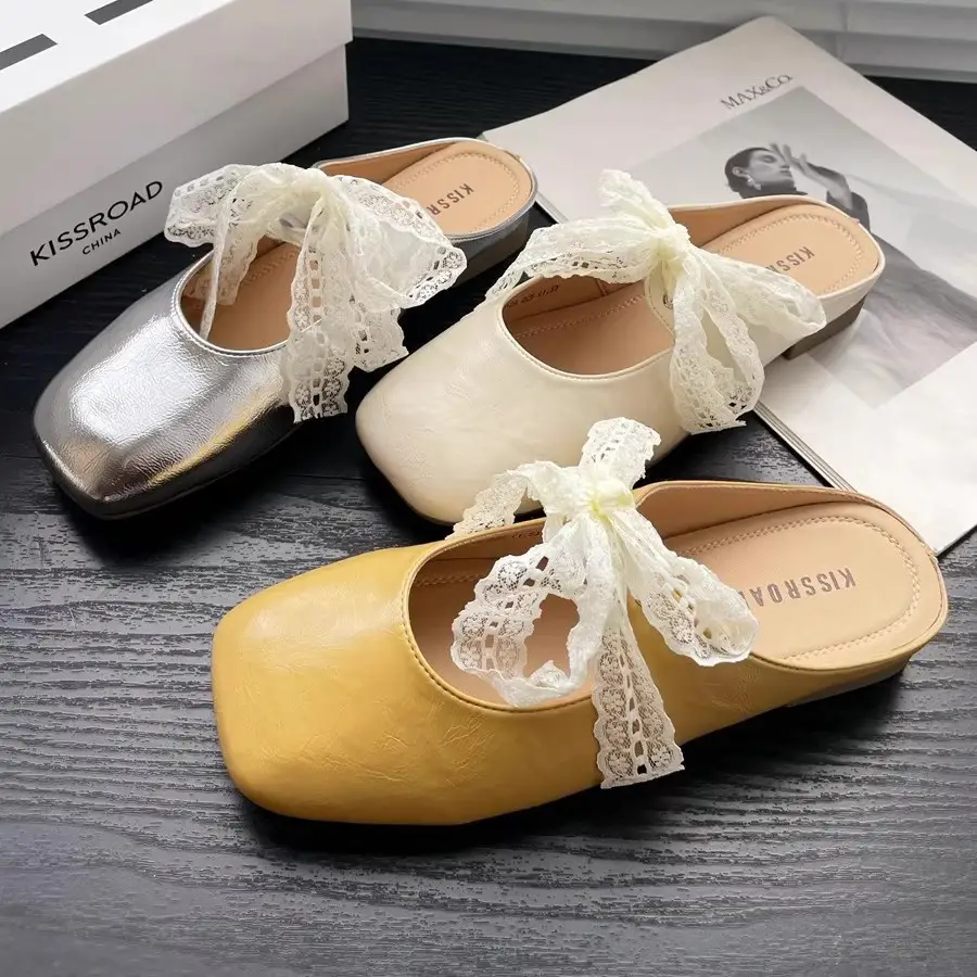 French-Style Bow Sandals for Women Summer 2025 - Image 5