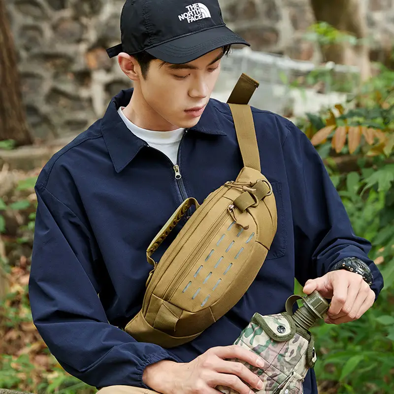 Masawe Tactical Waist Bag Tan Multi-Functional Sports Bag - Image 7