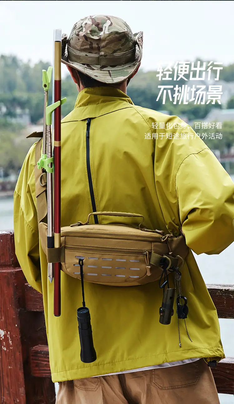 Masawe Tactical Waist Bag Tan Multi-Functional Sports Bag — feature 15