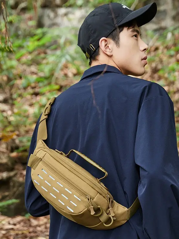 Masawe Tactical Waist Bag Tan Multi-Functional Sports Bag — feature 40