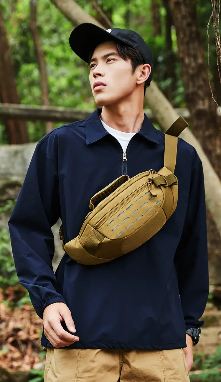 Masawe Tactical Waist Bag Tan Multi-Functional Sports Bag — feature 9