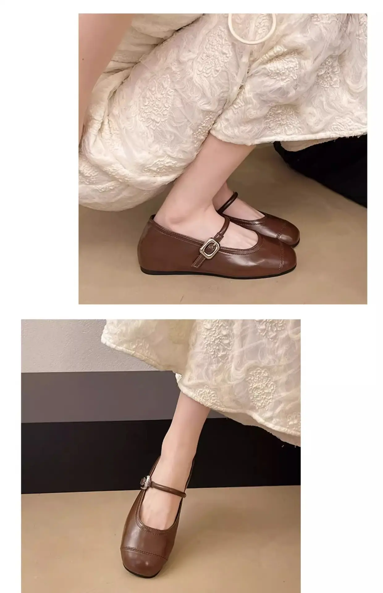 Women's Silver Ballet Flat Shoes 2025 — feature 11