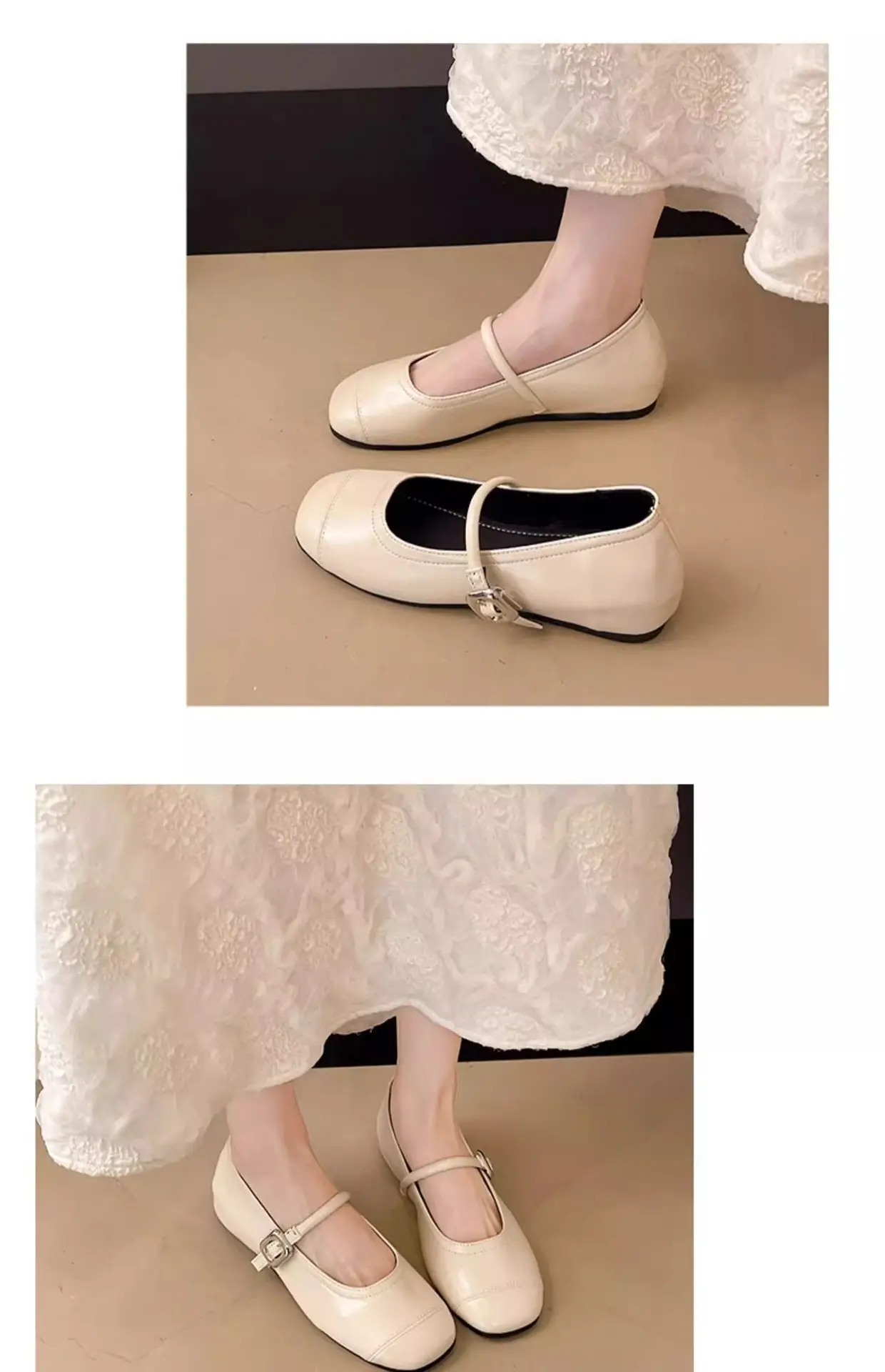 Women's Silver Ballet Flat Shoes 2025 — feature 13