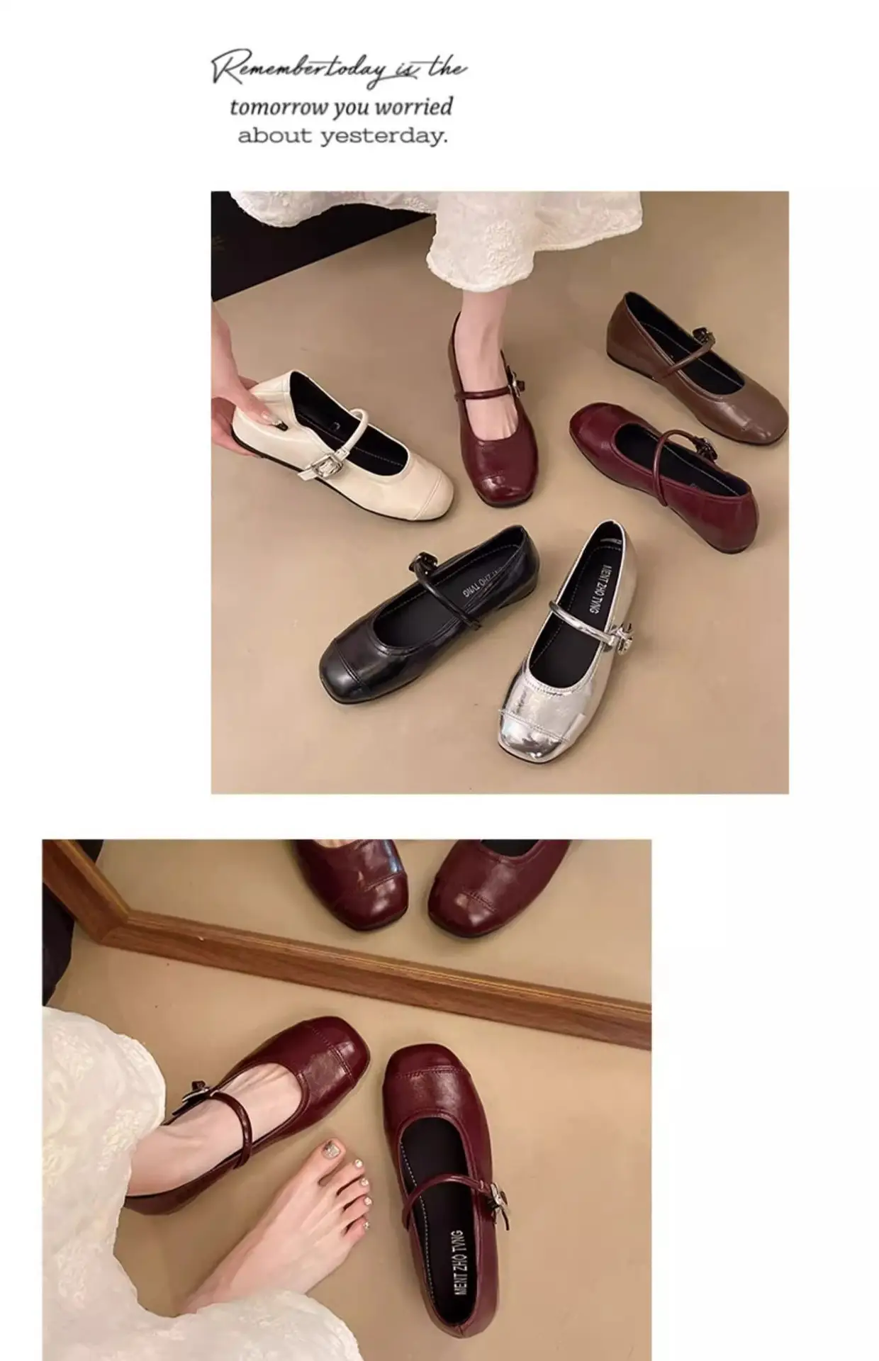 Women's Silver Ballet Flat Shoes 2025 — feature 17