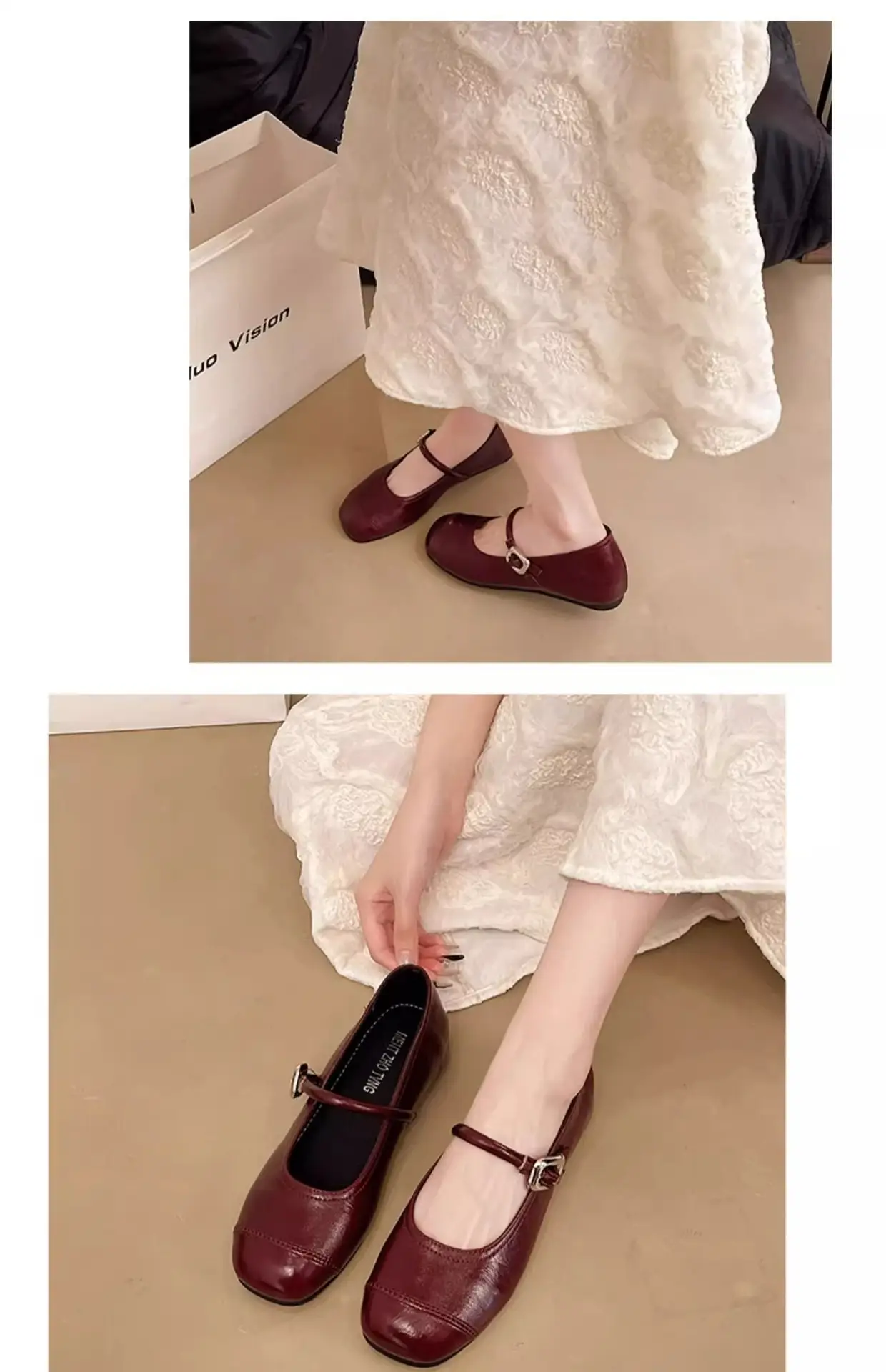Women's Silver Ballet Flat Shoes 2025 — feature 19