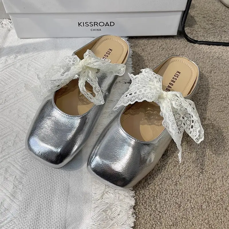 Baotou Half Slippers for Women's Summer Outer Wear 2025 New Hot Style Pregnant Women's Soft Flats-Soled Slip-On Mary Jane Sandals — feature 3