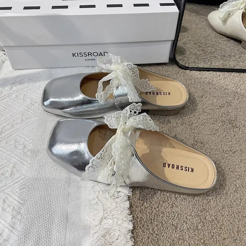 Baotou Half Slippers for Women's Summer Outer Wear 2025 New Hot Style Pregnant Women's Soft Flats-Soled Slip-On Mary Jane Sandals — feature 4