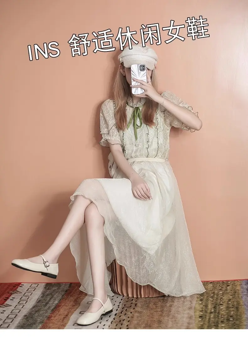 French Silver Mary Jane Flats Summer 2025 — feature 2