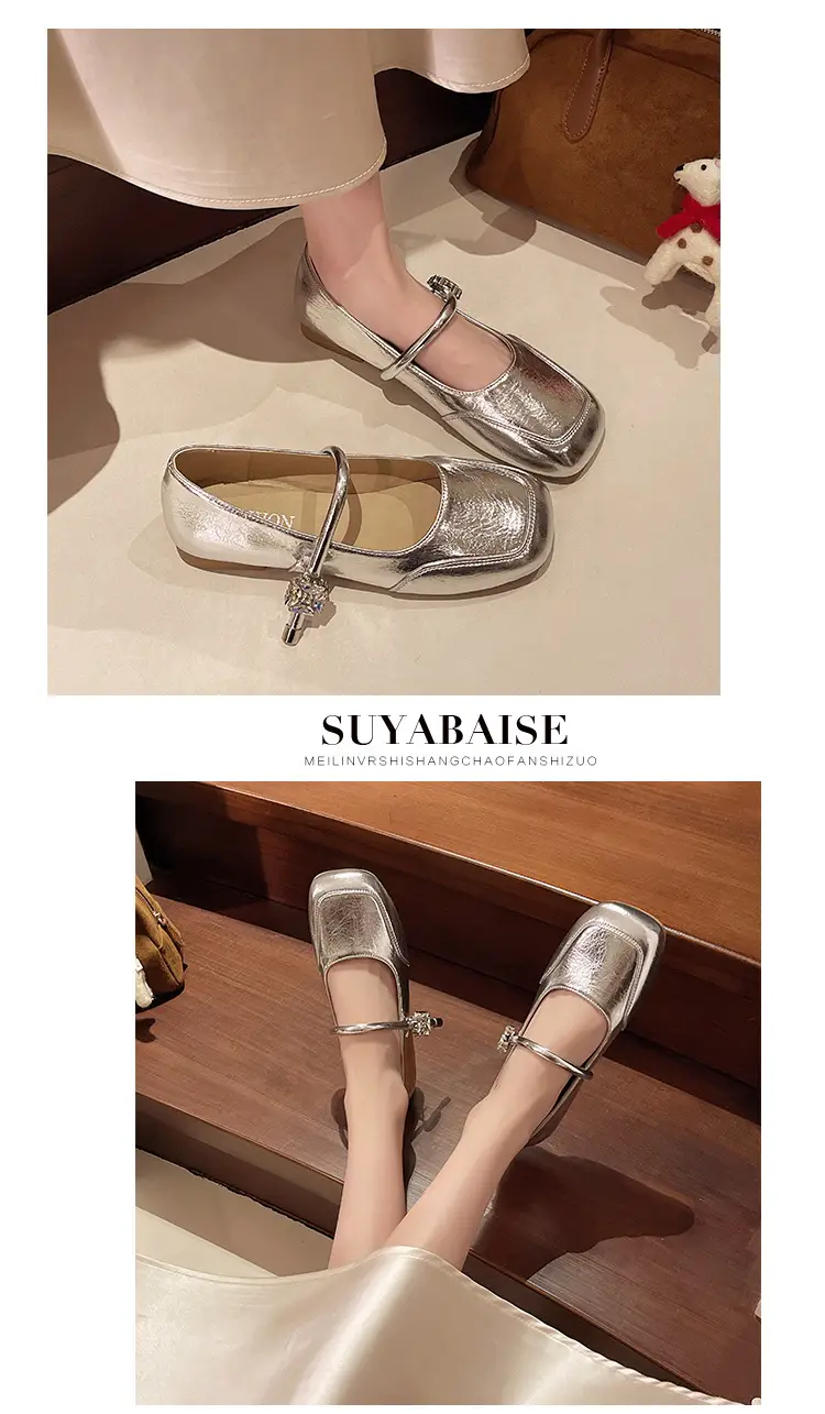 Evening Breeze Gentle Shoes Flats Shoes for Women Summer 2025 New Mary Jane Women's Shoes with Skirt Soft Sole Small Leather Shoes — feature 10