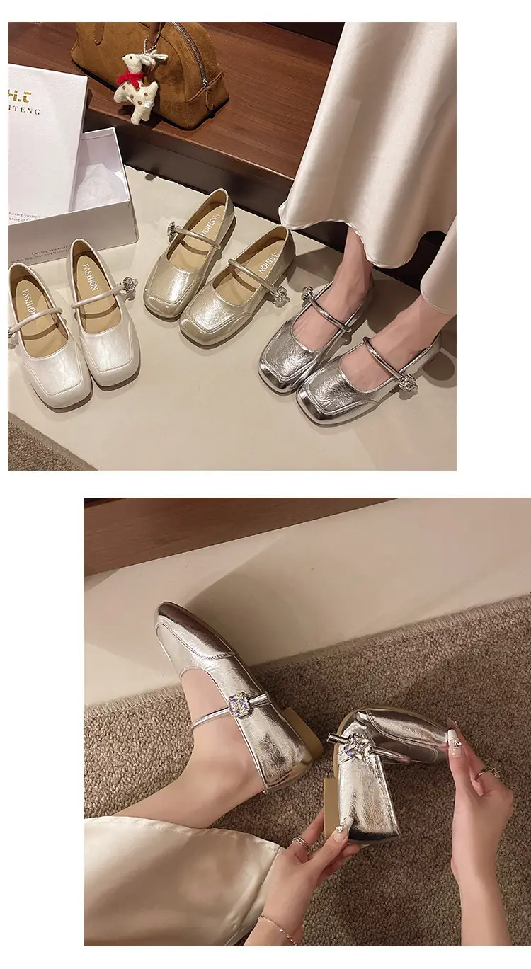 Evening Breeze Gentle Shoes Flats Shoes for Women Summer 2025 New Mary Jane Women's Shoes with Skirt Soft Sole Small Leather Shoes — feature 11