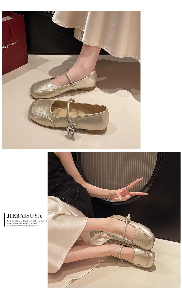 Evening Breeze Gentle Shoes Flats Shoes for Women Summer 2025 New Mary Jane Women's Shoes with Skirt Soft Sole Small Leather Shoes — feature 12