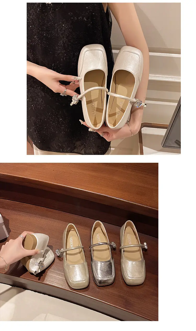 Evening Breeze Gentle Shoes Flats Shoes for Women Summer 2025 New Mary Jane Women's Shoes with Skirt Soft Sole Small Leather Shoes — feature 9
