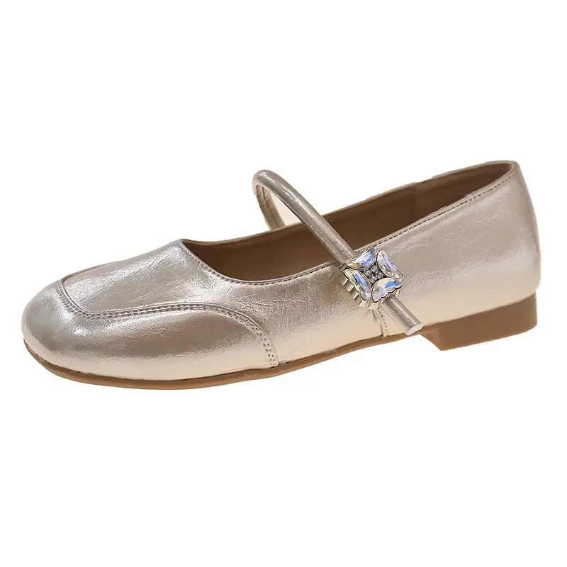 Evening Breeze Gentle Shoes Flats Shoes for Women Summer 2025 New Mary Jane Women's Shoes with Skirt Soft Sole Small Leather Shoes - Image 2