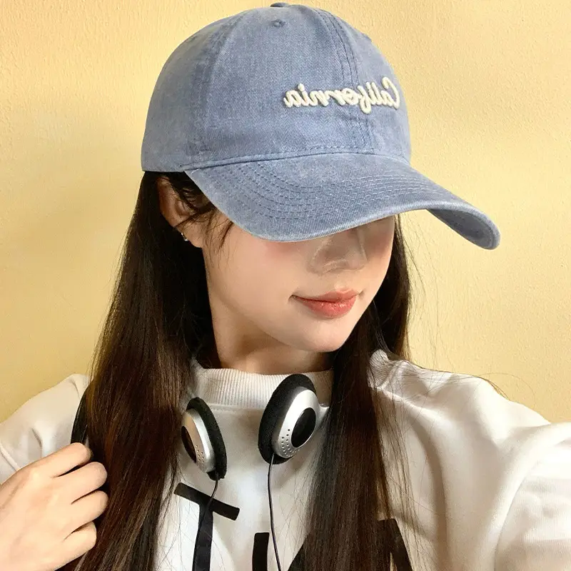 California Embroidered Cap for Women Pink Black - Image 5