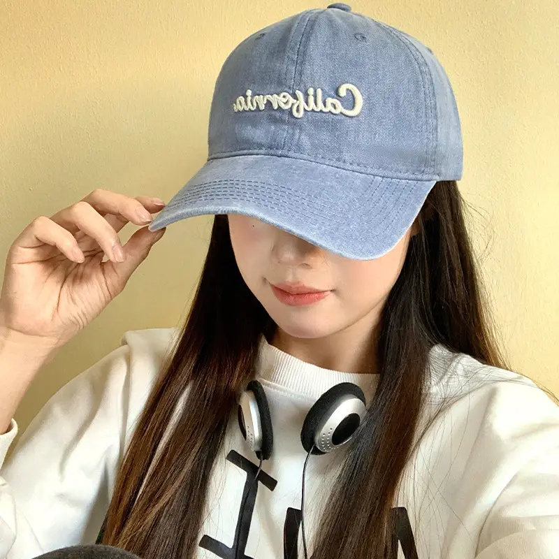 California Embroidered Cap for Women Pink Black - Image 6