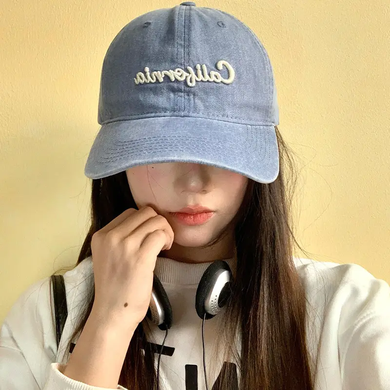 California Embroidered Cap for Women Pink Black - Image 7