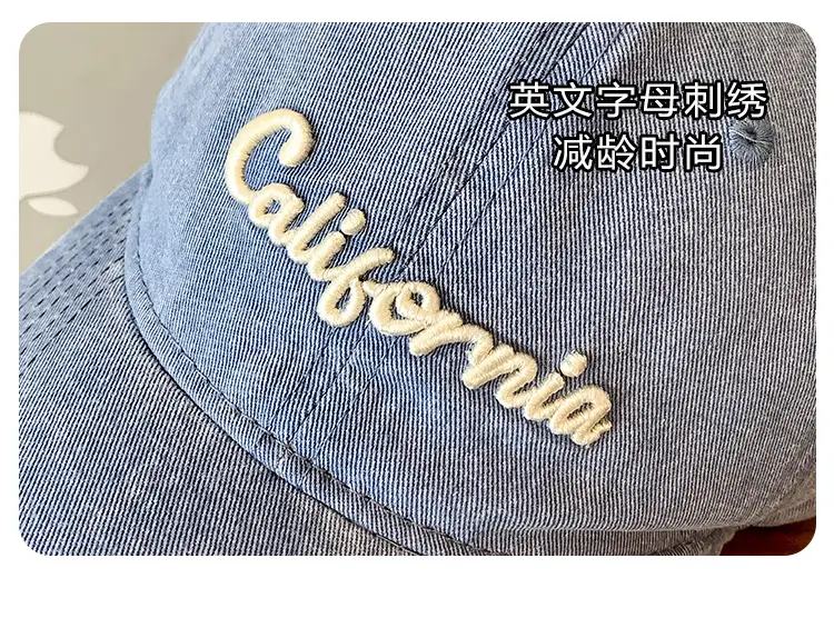 California Embroidered Cap for Women Pink Black — feature 4