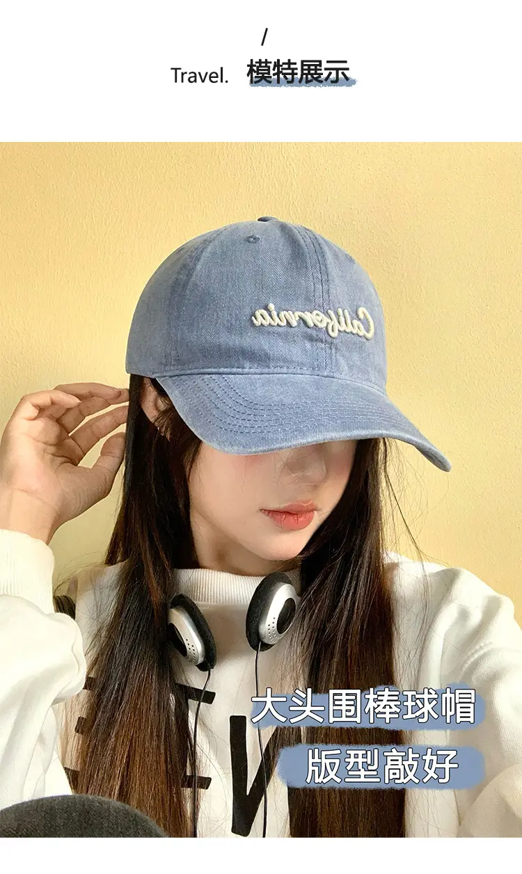California Embroidered Cap for Women Pink Black — feature 6