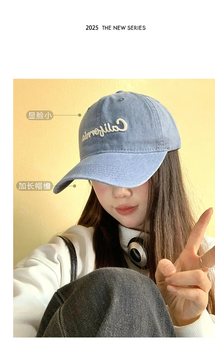 California Embroidered Cap for Women Pink Black — feature 7