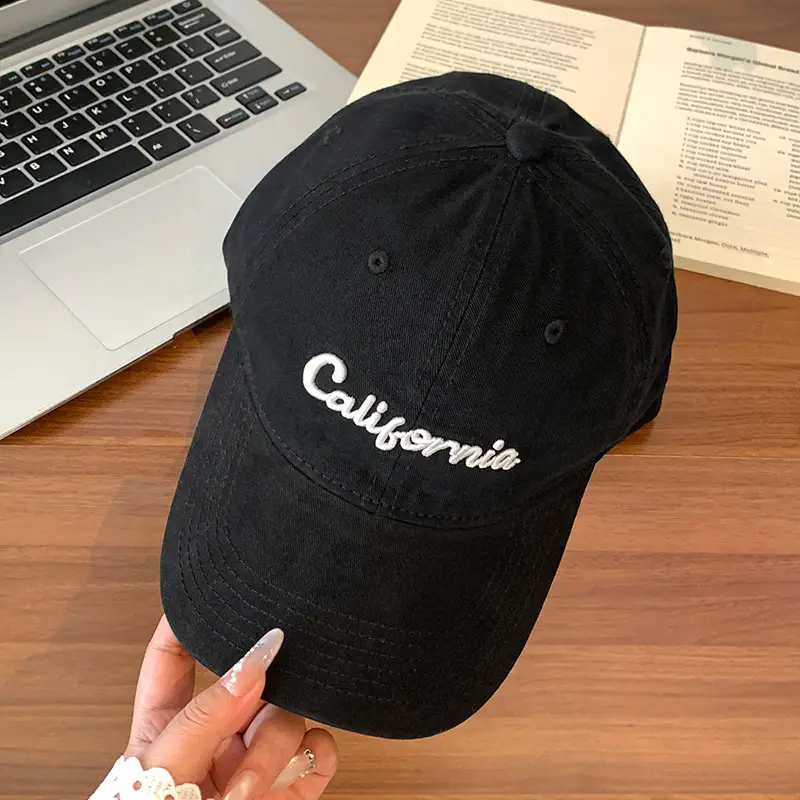 California Embroidered Cap for Women Pink Black - Image 2