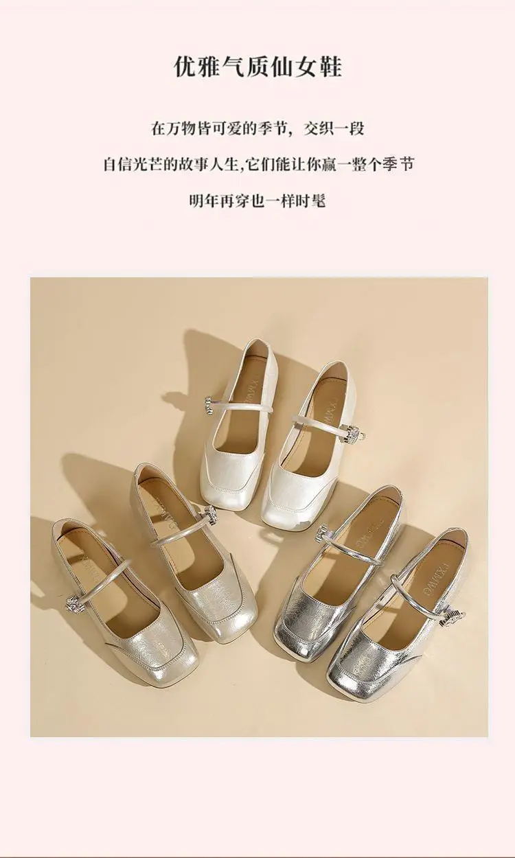 Women's Summer Shoes 2025 New Spring and Autumn Fairy Style Gentle Soft Sole Flat Shoes Shallow Mouth Versatile Beanie Shoes for Women — feature 3