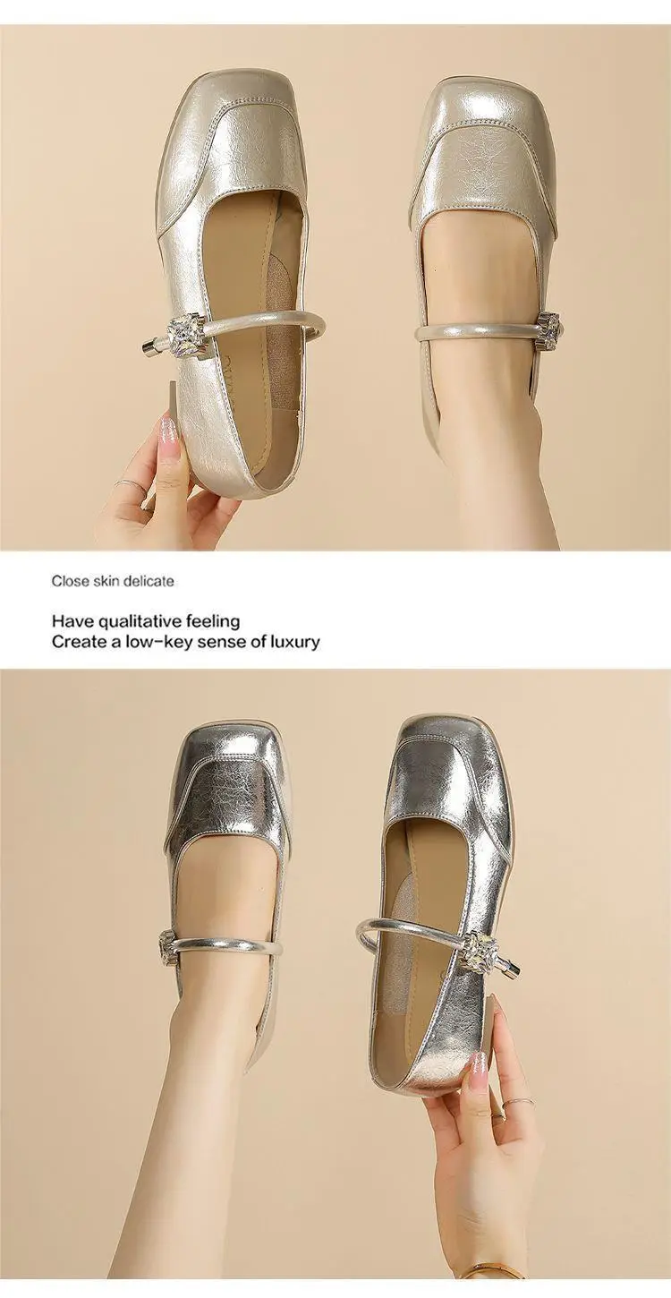 Women's Summer Shoes 2025 New Spring and Autumn Fairy Style Gentle Soft Sole Flat Shoes Shallow Mouth Versatile Beanie Shoes for Women — feature 6
