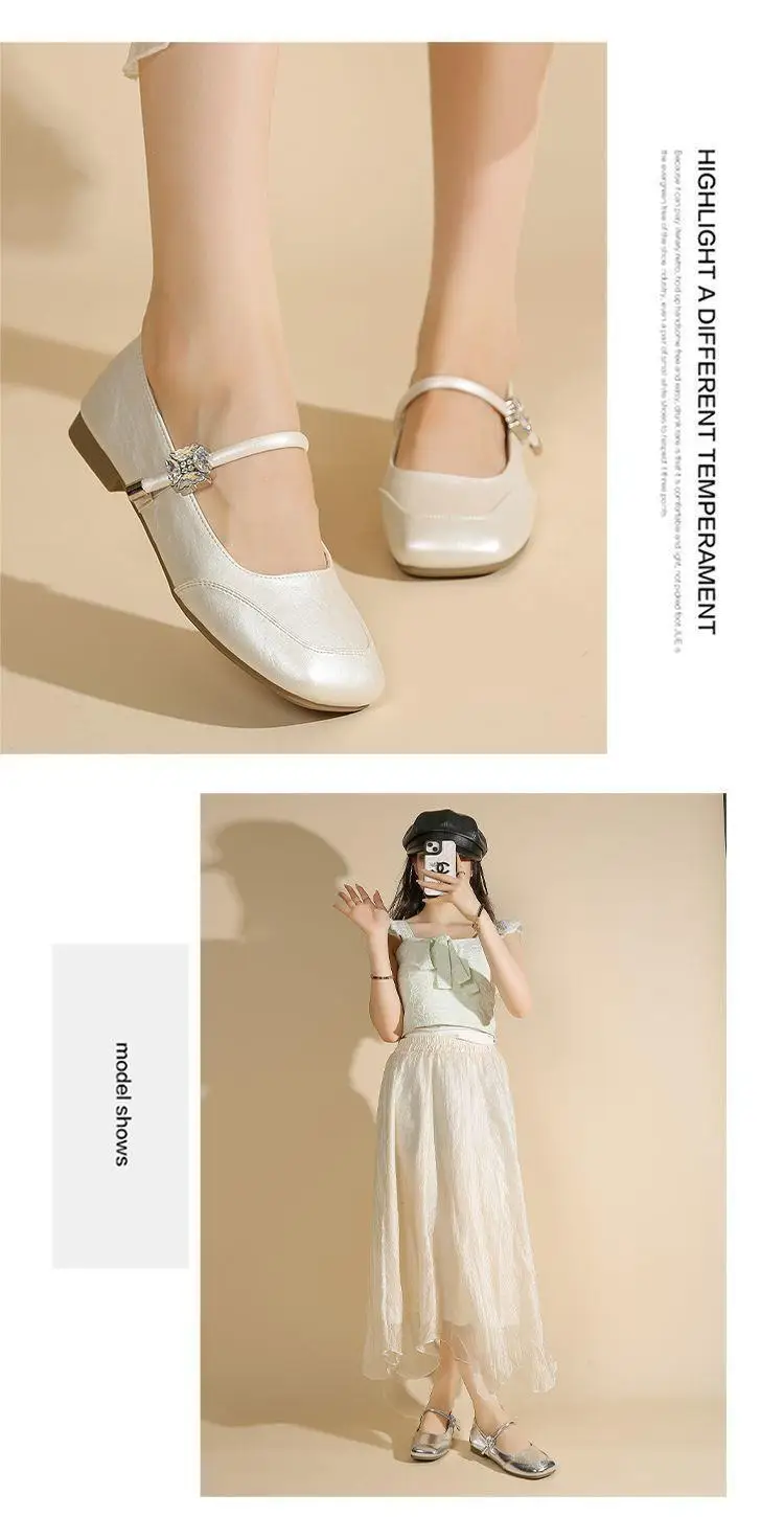 Women's Summer Shoes 2025 New Spring and Autumn Fairy Style Gentle Soft Sole Flat Shoes Shallow Mouth Versatile Beanie Shoes for Women — feature 9