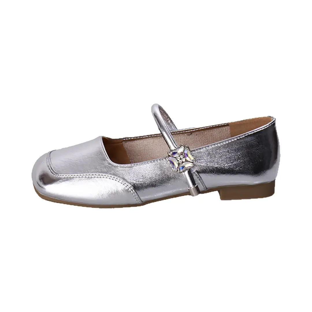 French-Style Low-Heeled Mary Jane Shoes for Women, 2026 New Spring and Autumn Flat Shoes, Versatile with Skirts, Single Shoes, Ballet Flats - Image 8