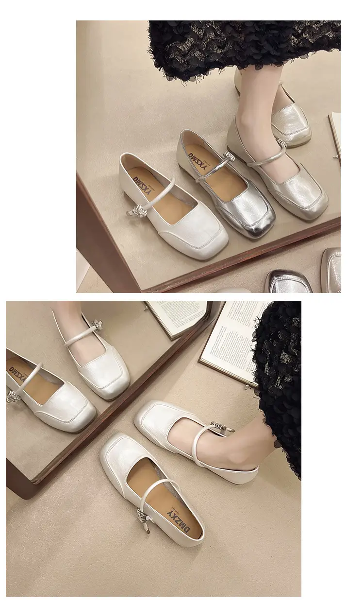 French-Style Low-Heeled Mary Jane Shoes for Women, 2026 New Spring and Autumn Flat Shoes, Versatile with Skirts, Single Shoes, Ballet Flats — feature 7