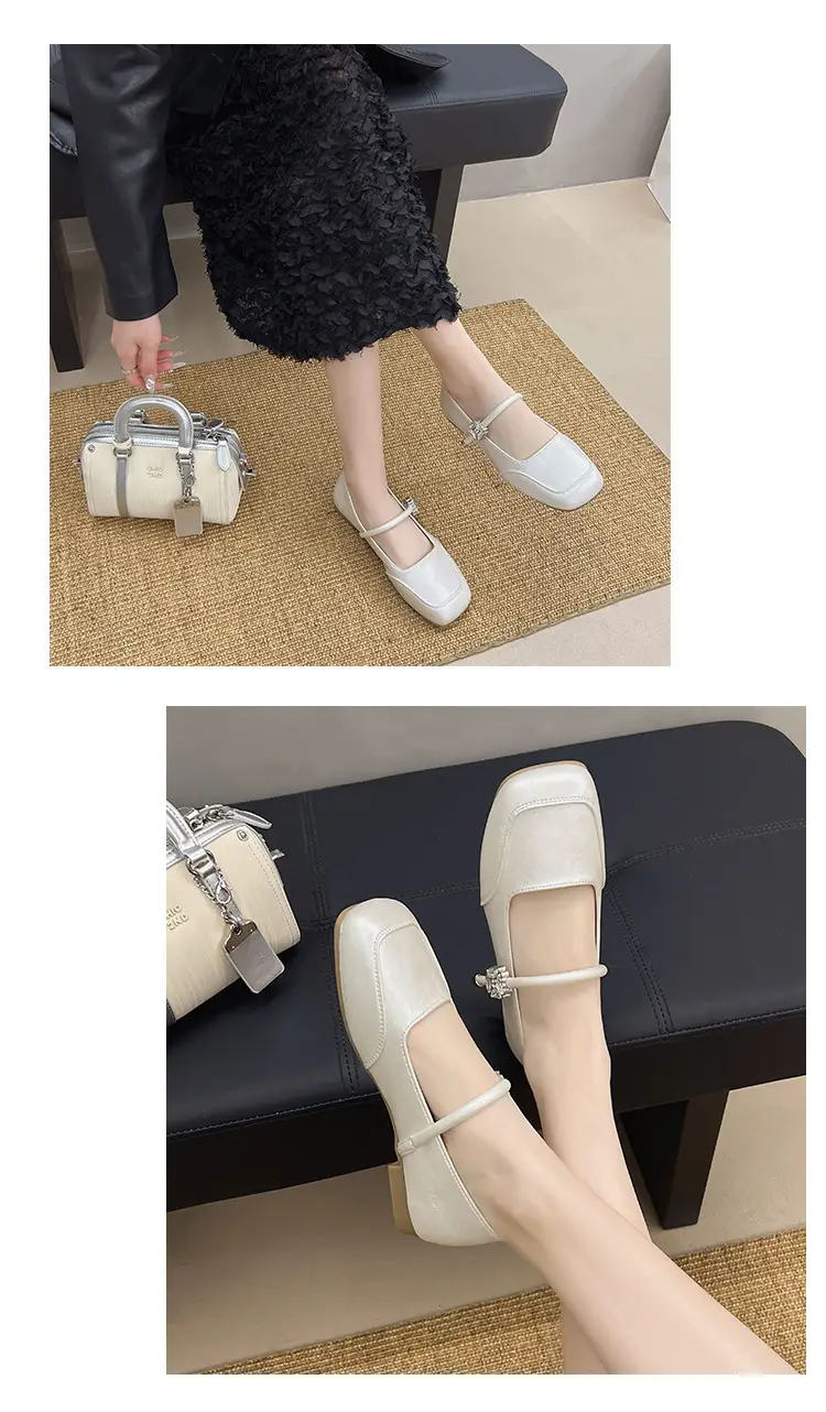 French-Style Low-Heeled Mary Jane Shoes for Women, 2026 New Spring and Autumn Flat Shoes, Versatile with Skirts, Single Shoes, Ballet Flats — feature 9
