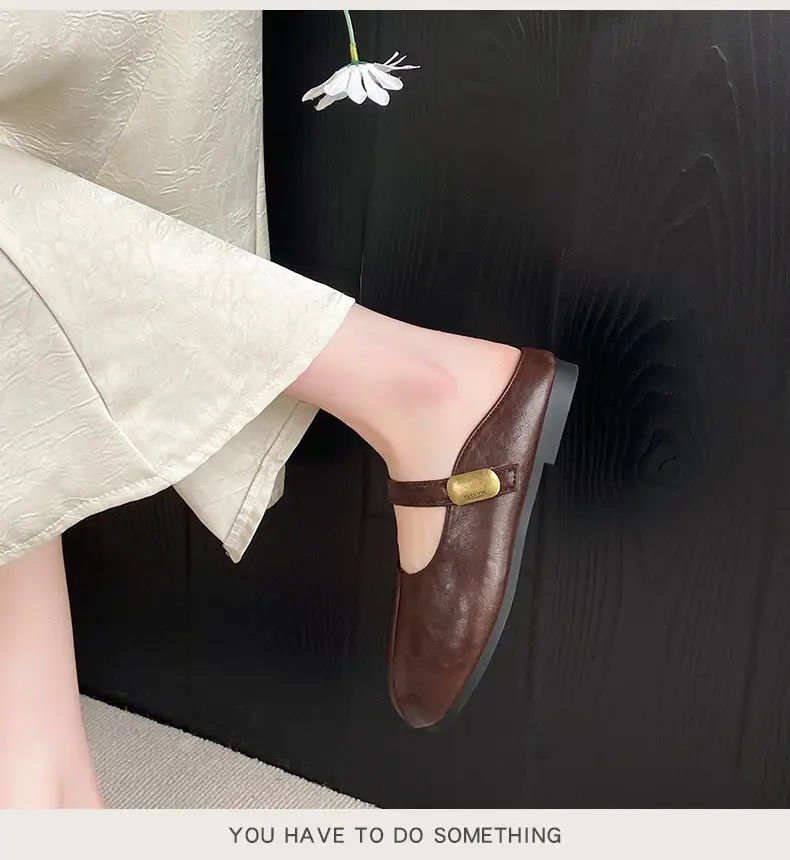 French-Style Closed-Toe Mules for Women, Summer 2025 New Versatile Retro Mary Jane Sandals to Match Dresses — feature 10