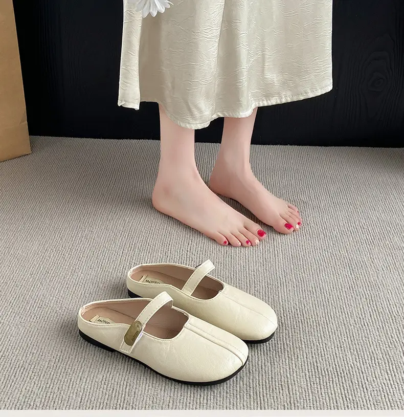 French-Style Closed-Toe Mules for Women, Summer 2025 New Versatile Retro Mary Jane Sandals to Match Dresses — feature 14