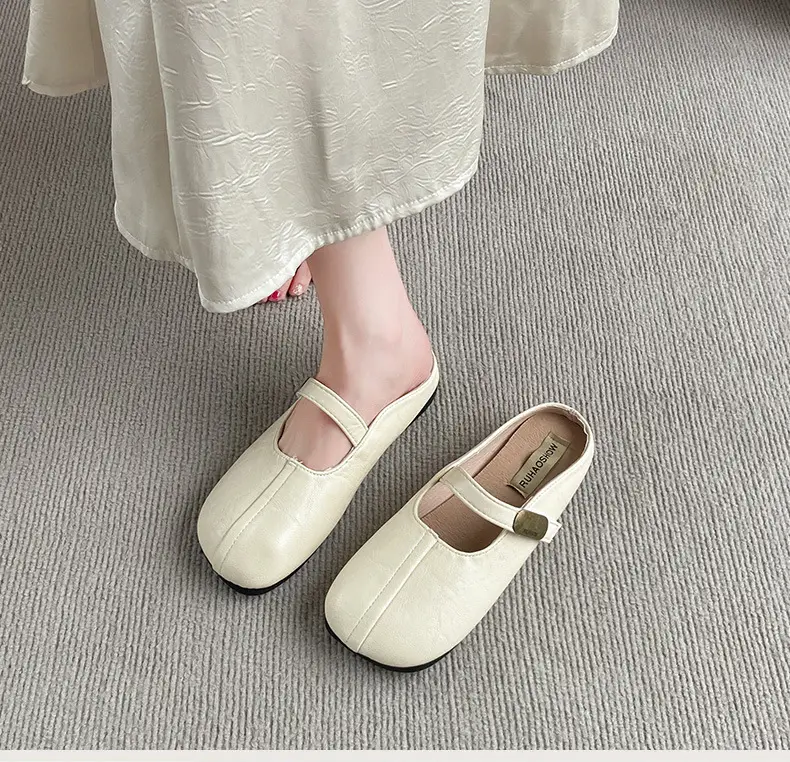 French-Style Closed-Toe Mules for Women, Summer 2025 New Versatile Retro Mary Jane Sandals to Match Dresses — feature 16