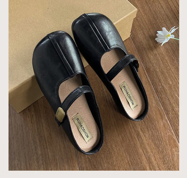 French-Style Closed-Toe Mules for Women, Summer 2025 New Versatile Retro Mary Jane Sandals to Match Dresses — feature 19