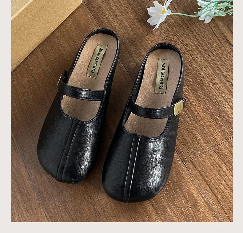 French-Style Closed-Toe Mules for Women, Summer 2025 New Versatile Retro Mary Jane Sandals to Match Dresses — feature 20