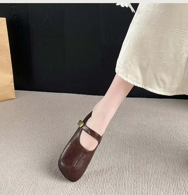 French-Style Closed-Toe Mules for Women, Summer 2025 New Versatile Retro Mary Jane Sandals to Match Dresses — feature 9