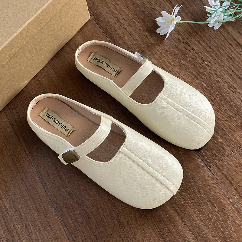 French-Style Closed-Toe Mules for Women, Summer 2025 New Versatile Retro Mary Jane Sandals to Match Dresses - Image 2