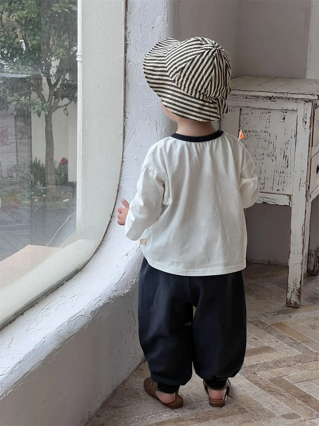 Kids Long Sleeve T-Shirt & Sweatpants Set Spring Korean Style — feature 11