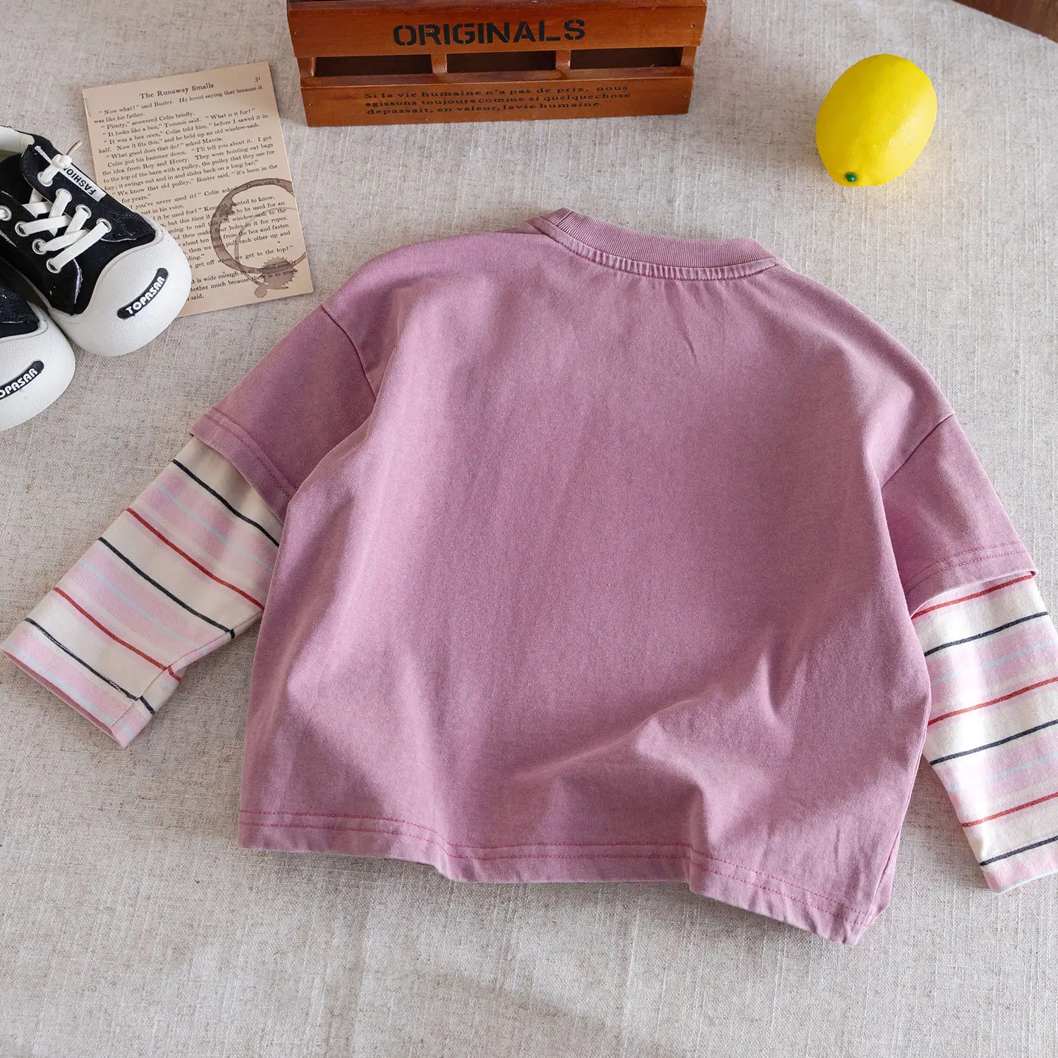 Baby Long Sleeve T-Shirt Kidsren Pink Cotton Boys