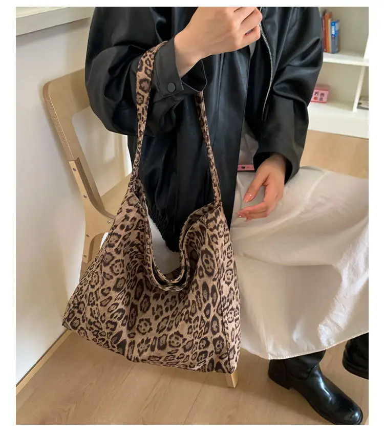 Leopard Print Women's Large Capacity Shoulder Bag — feature 22