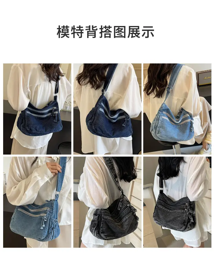 New Korean Style Multi-Pocket Crossbody Bag with Large Capacity — feature 15
